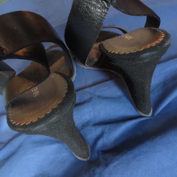 LOT OF 2 PAIRS---NINE WEST WEDGE SANDALS-NEW - Picture 7 of 12